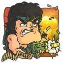 😡-Cinema Male Heroes, Telegram Sticker