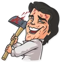 🔨-Cinema Male Heroes, Telegram Sticker