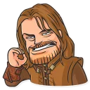 😬-Cinema Male Heroes, Telegram Sticker