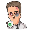 😵-Cinema Male Heroes, Telegram Sticker