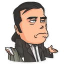 😕-Cinema Male Heroes, Telegram Sticker