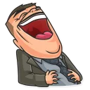 😆-Cinema Male Heroes, Telegram Sticker