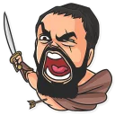 😠-Cinema Male Heroes, Telegram Sticker