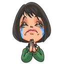 🙏-Cinema Female Heroes, Telegram Sticker