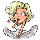😘-Cinema Female Heroes, Telegram Sticker