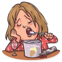 🍦-Cinema Female Heroes, Telegram Sticker