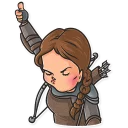👍-Cinema Female Heroes, Telegram Sticker