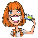 💳-Cinema Female Heroes, Telegram Sticker
