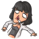 😲-Cinema Female Heroes, Telegram Sticker