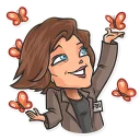 😊-Cinema Female Heroes, Telegram Sticker