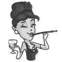 😉-Cinema Female Heroes, Telegram Sticker