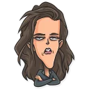 😑-Cinema Female Heroes, Telegram Sticker