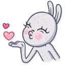 😘-Not Your Bunny, Telegram Sticker