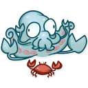 🦀-Cthulhu calls, Telegram Sticker
