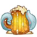 🍺-Cthulhu calls, Telegram Sticker