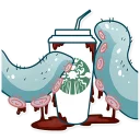 ☕-Cthulhu calls, Telegram Sticker
