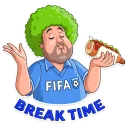 😋-Football Fan, Telegram Sticker