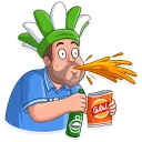 😮-Football Fan, Telegram Sticker