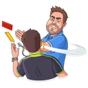 😡-Football Fan, Telegram Sticker