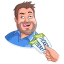 😋-Football Fan, Telegram Sticker