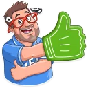 👍-Football Fan, Telegram Sticker