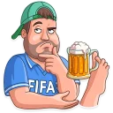🤔-Football Fan, Telegram Sticker