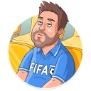 😐-Football Fan, Telegram Sticker