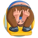 🖕-Football Fan, Telegram Sticker