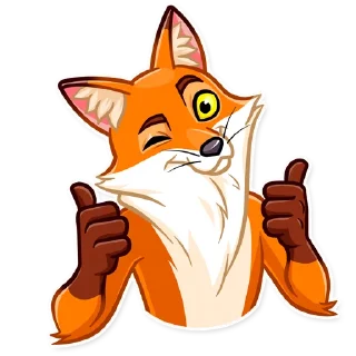 👍-What Does The Fox Say, Telegram Sticker