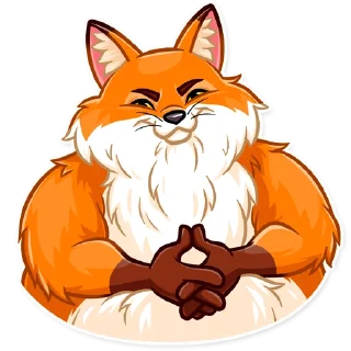 😏-What Does The Fox Say, Telegram Sticker