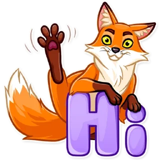 👋-What Does The Fox Say, Telegram Sticker