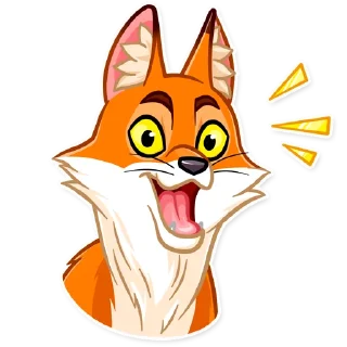 😃-What Does The Fox Say, Telegram Sticker