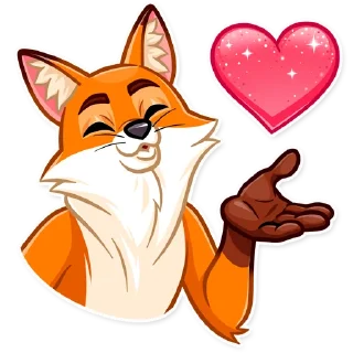 😘-What Does The Fox Say, Telegram Sticker