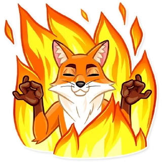 😶-What Does The Fox Say, Telegram Sticker