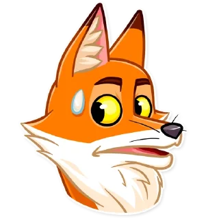😨-What Does The Fox Say, Telegram Sticker