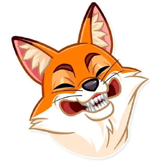 😁-What Does The Fox Say, Telegram Sticker
