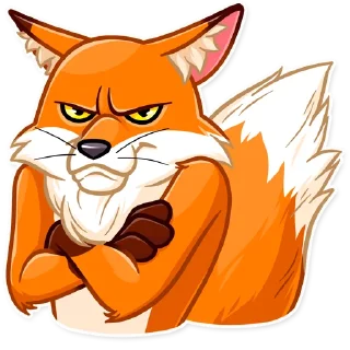 😠-What Does The Fox Say, Telegram Sticker