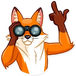 🖕-What Does The Fox Say, Telegram Sticker