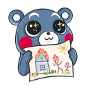 😊-Kumamon, Telegram Sticker
