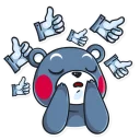 👍-Kumamon, Telegram Sticker