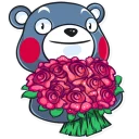 💐-Kumamon, Telegram Sticker