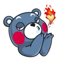😘-Kumamon, Telegram Sticker