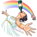 🍾-The Muse, Telegram Sticker