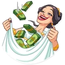 🤑-The Muse, Telegram Sticker