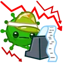 📉-The Virus, Telegram Sticker