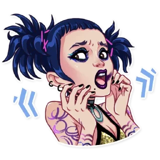 😨-The Witness Girl, Telegram Sticker
