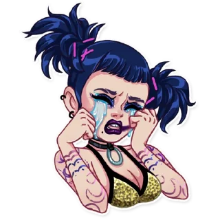 😭-The Witness Girl, Telegram Sticker
