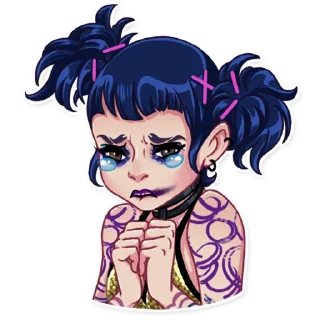 😢-The Witness Girl, Telegram Sticker