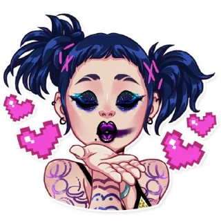 😘-The Witness Girl, Telegram Sticker