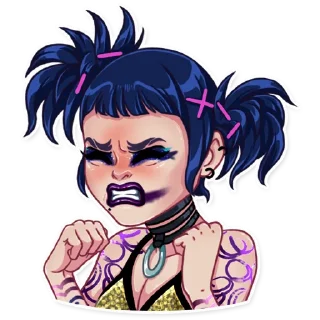 😖-The Witness Girl, Telegram Sticker